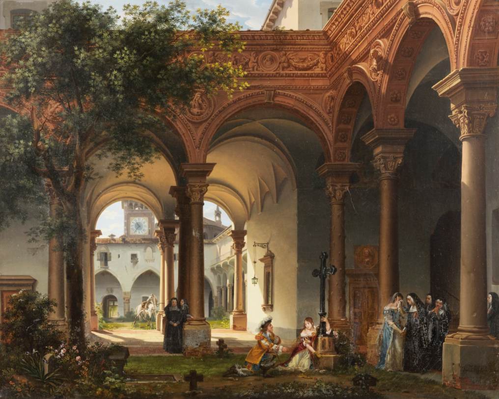 Louis XIV and Mademoiselle de la Vallière in the Chaillot Convent