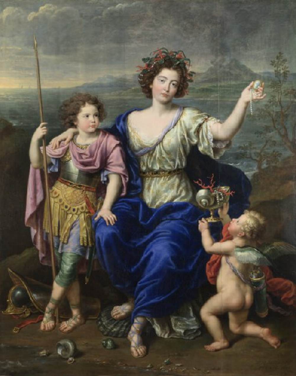 The Marquise de Seignelay and Two of her Children