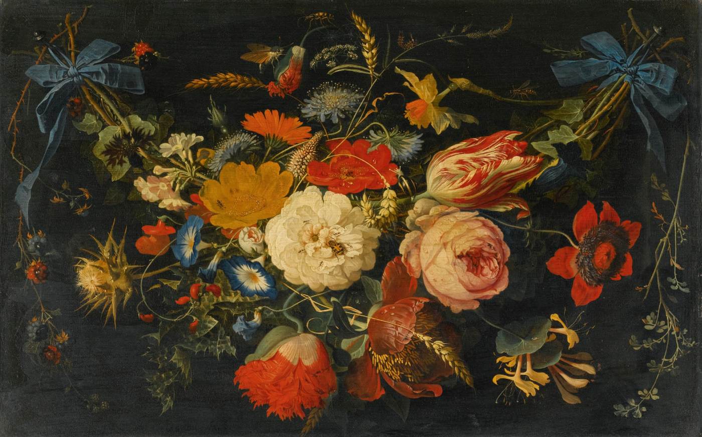 Hanging Garland of Flowers and Fruit