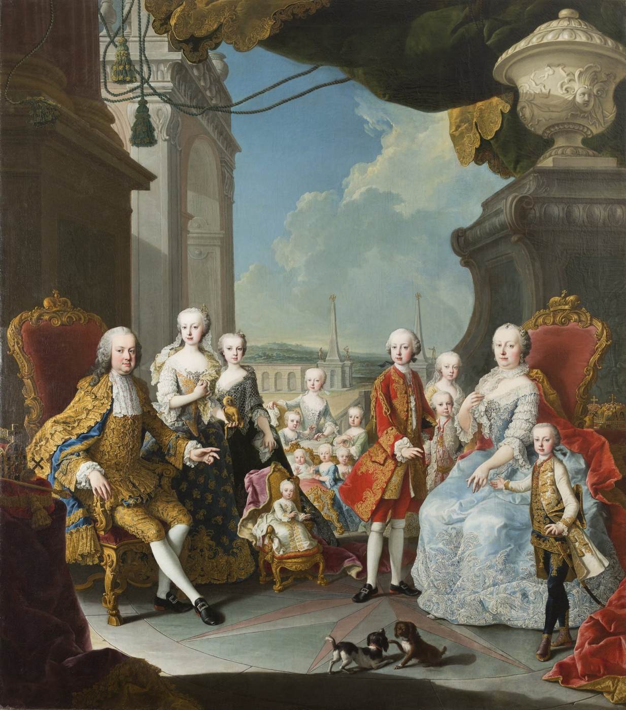 Portrait of Maria Theresa of Habsburg, Francis I, Holy Roman Emperor and their Family