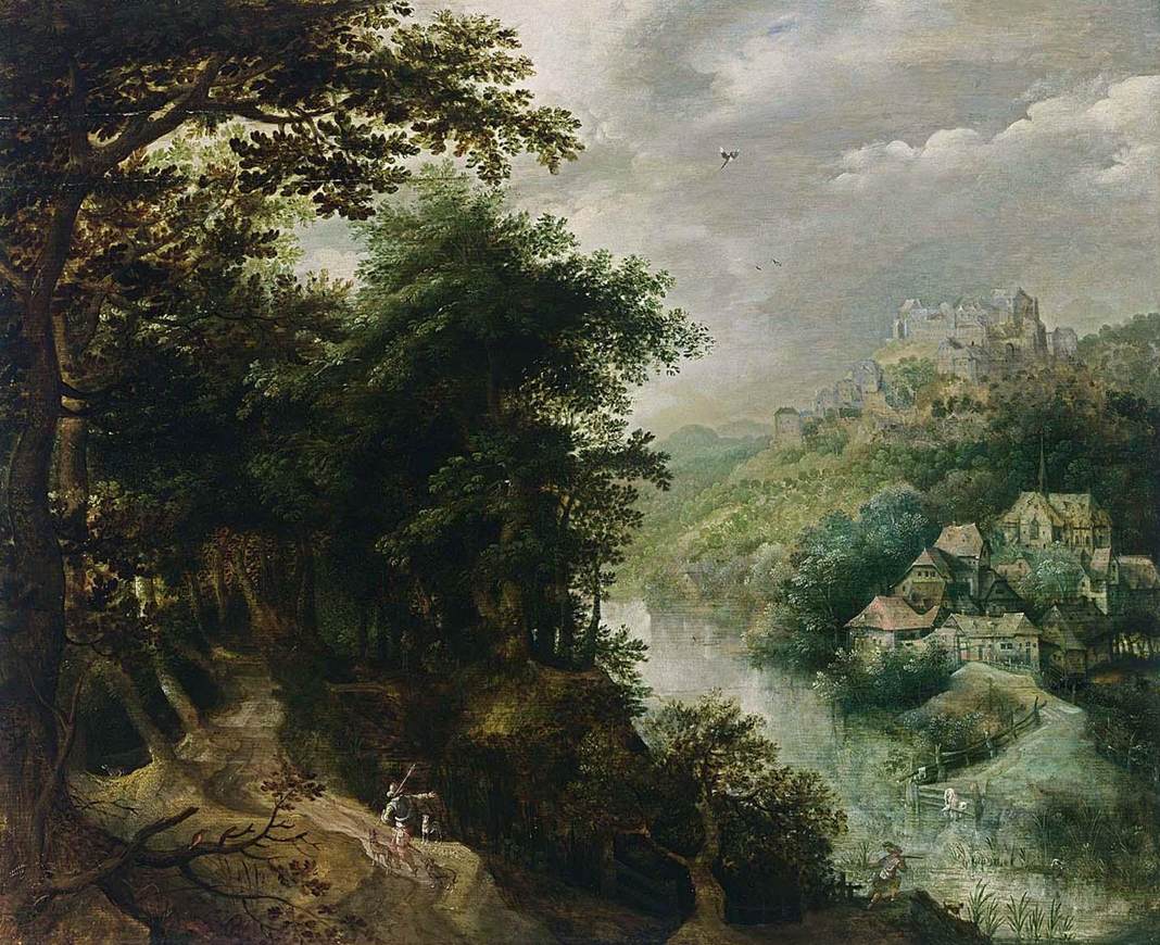 Wooded River Landscape