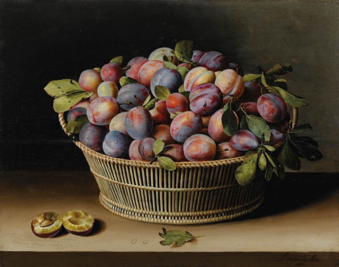 Still-Life with Basket of Plums