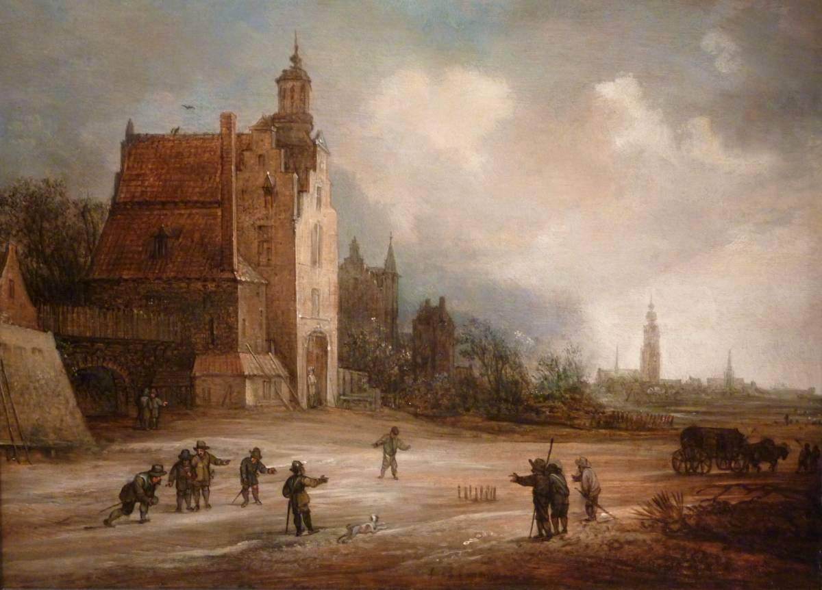 Soldiers Playing Skittles