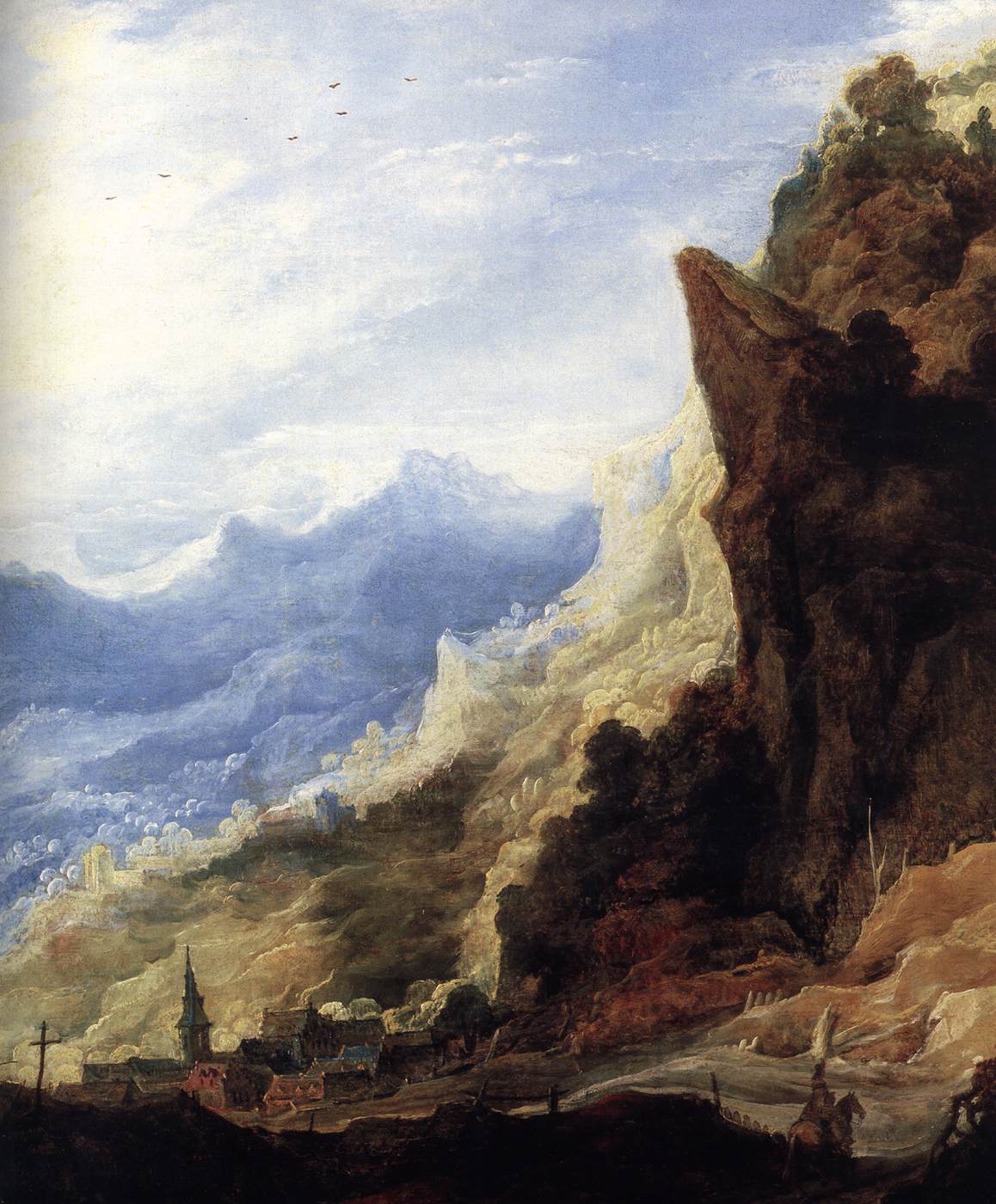 Large Mountain Landscape (detail)