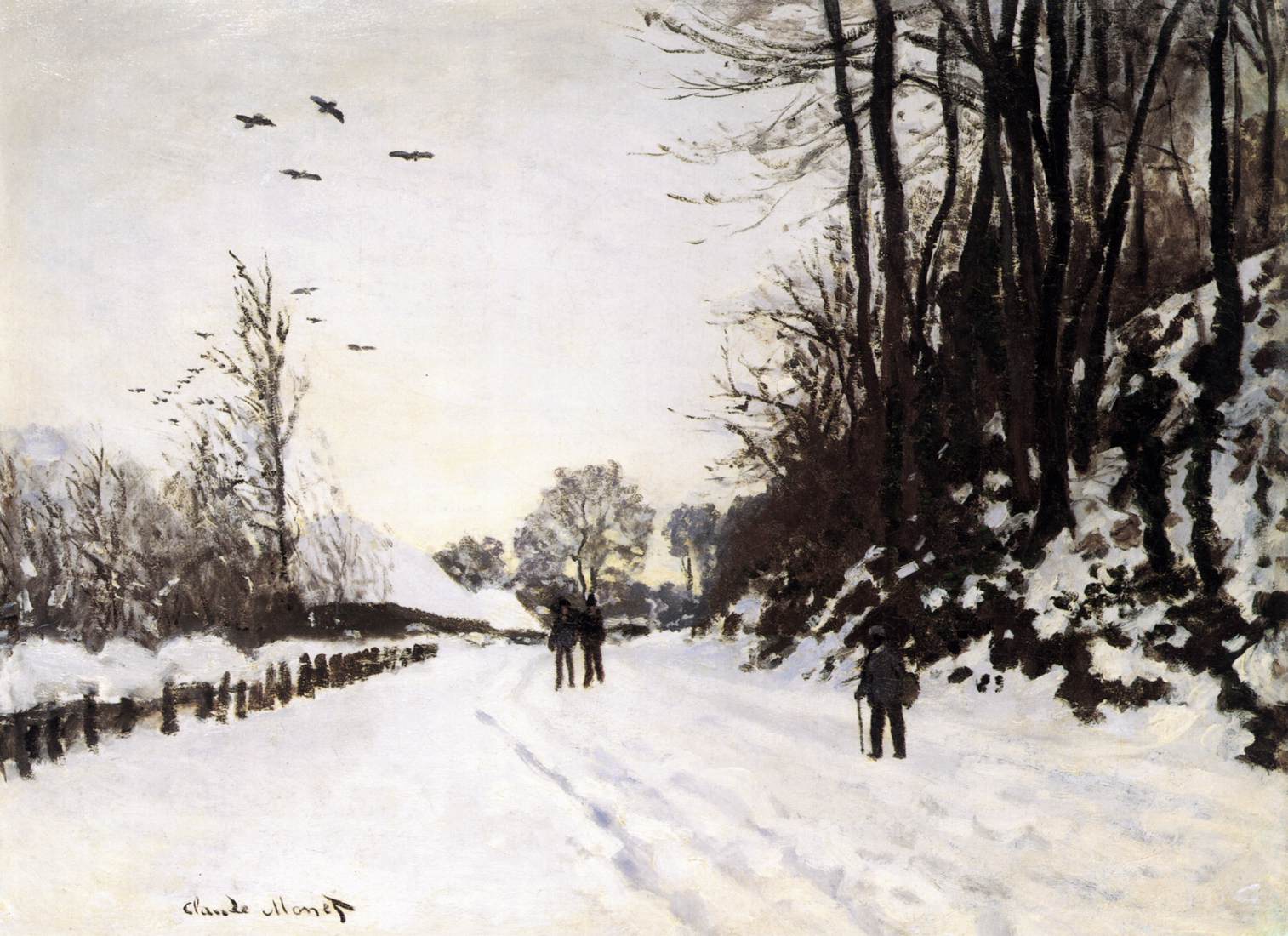 Road by Saint-Siméon Farm in Winter