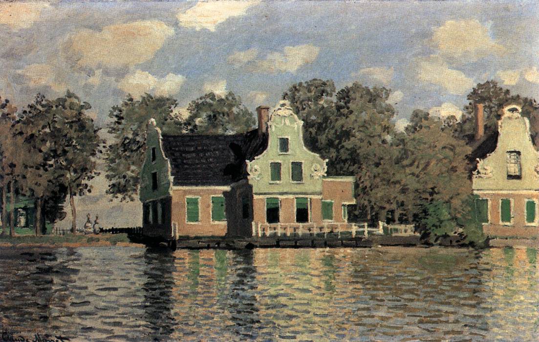 Houses on the Riverbank in Zaandam