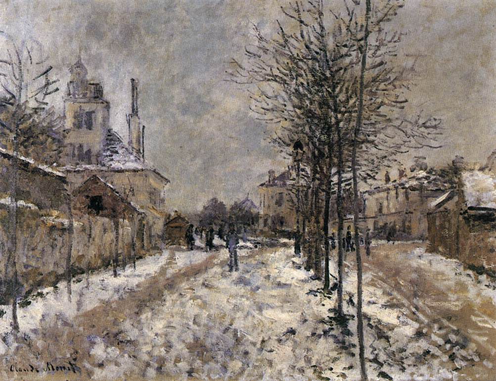 The Boulevard de Pontoise in Argenteuil under Snow