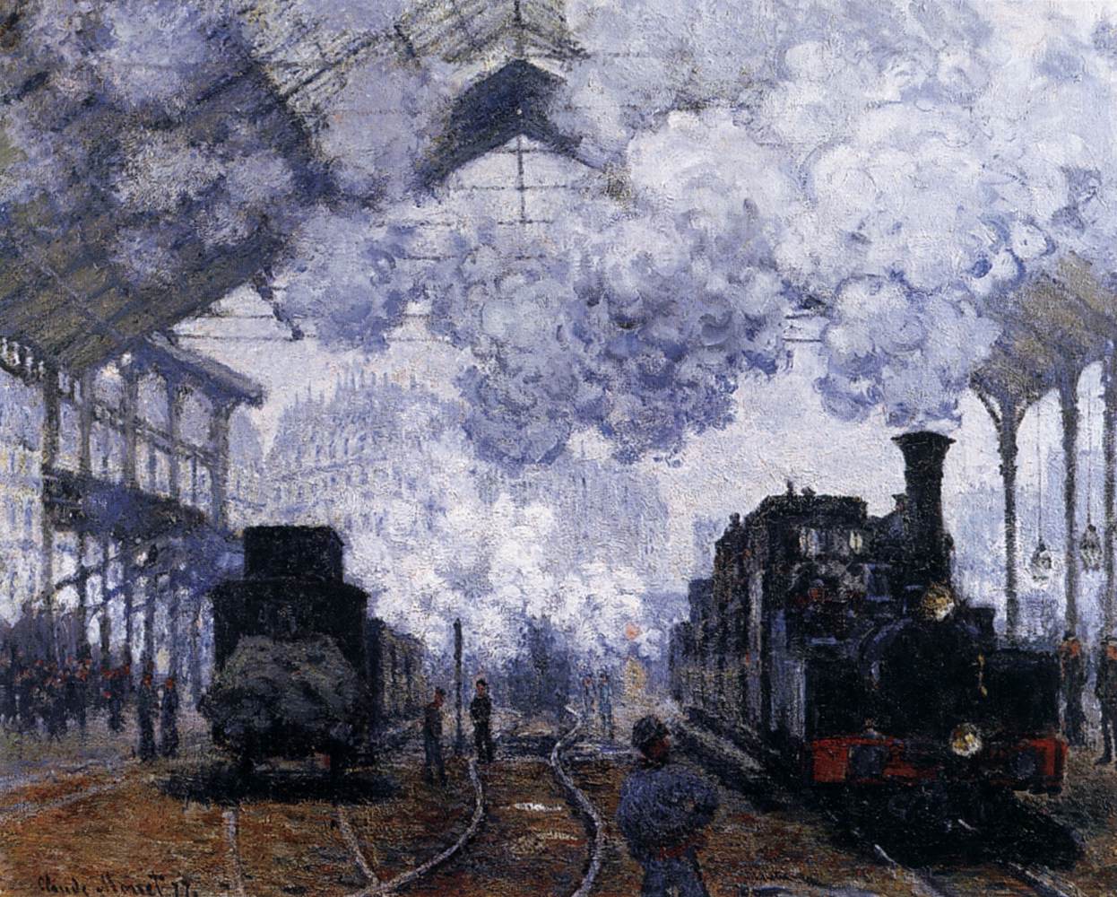 The Gare Saint-Lazare, Arriving a Train