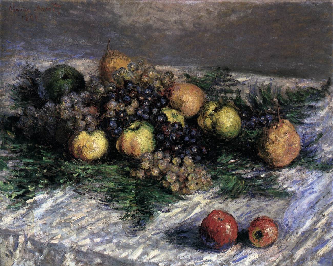 Still-Life with Pears and Grapes