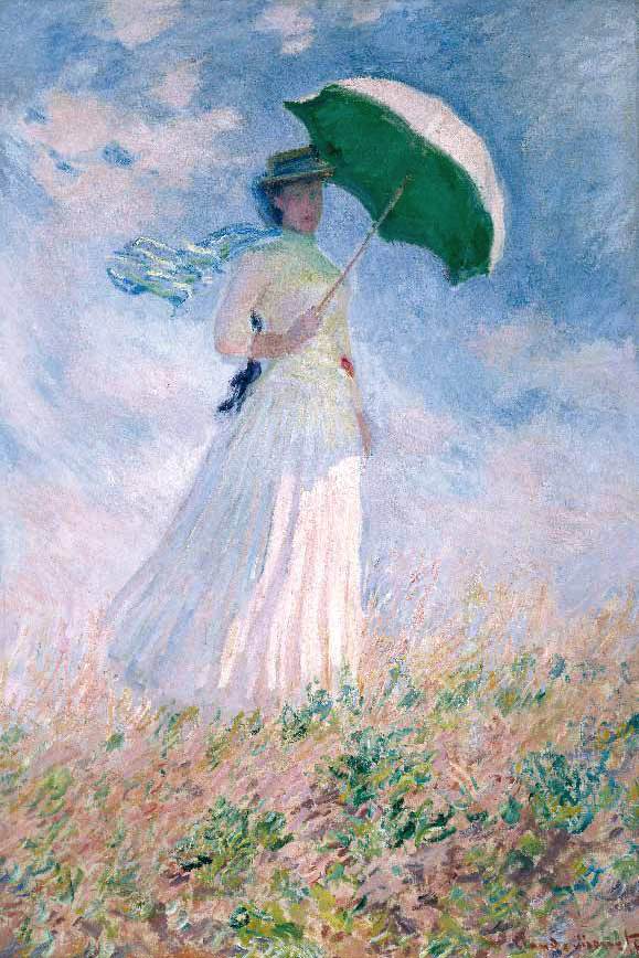 Woman with a Parasol, Turned to the Right