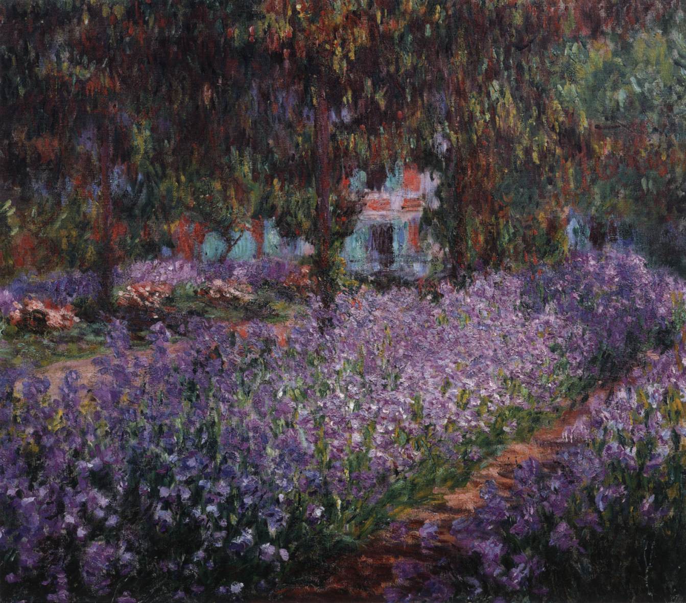 Irises in Monet's Garden at Giverny