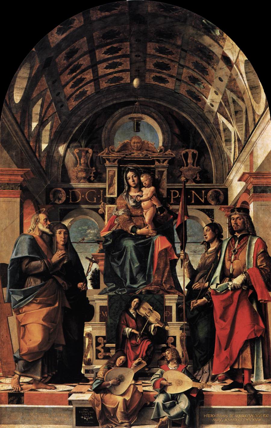 Madonna and Child Enthroned with Saints