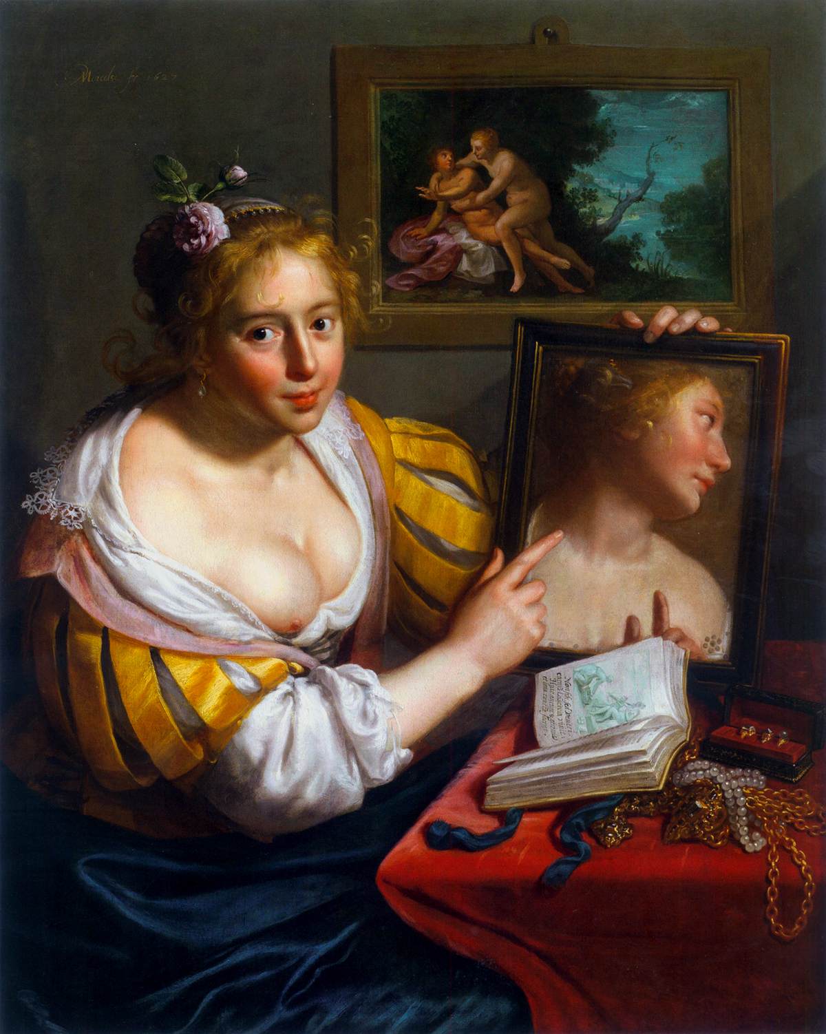 A Girl with a Mirror (Allegory of Profane Love)