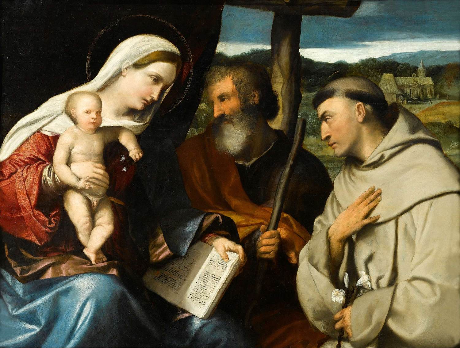 The Holy Family with St Anthony of Padua