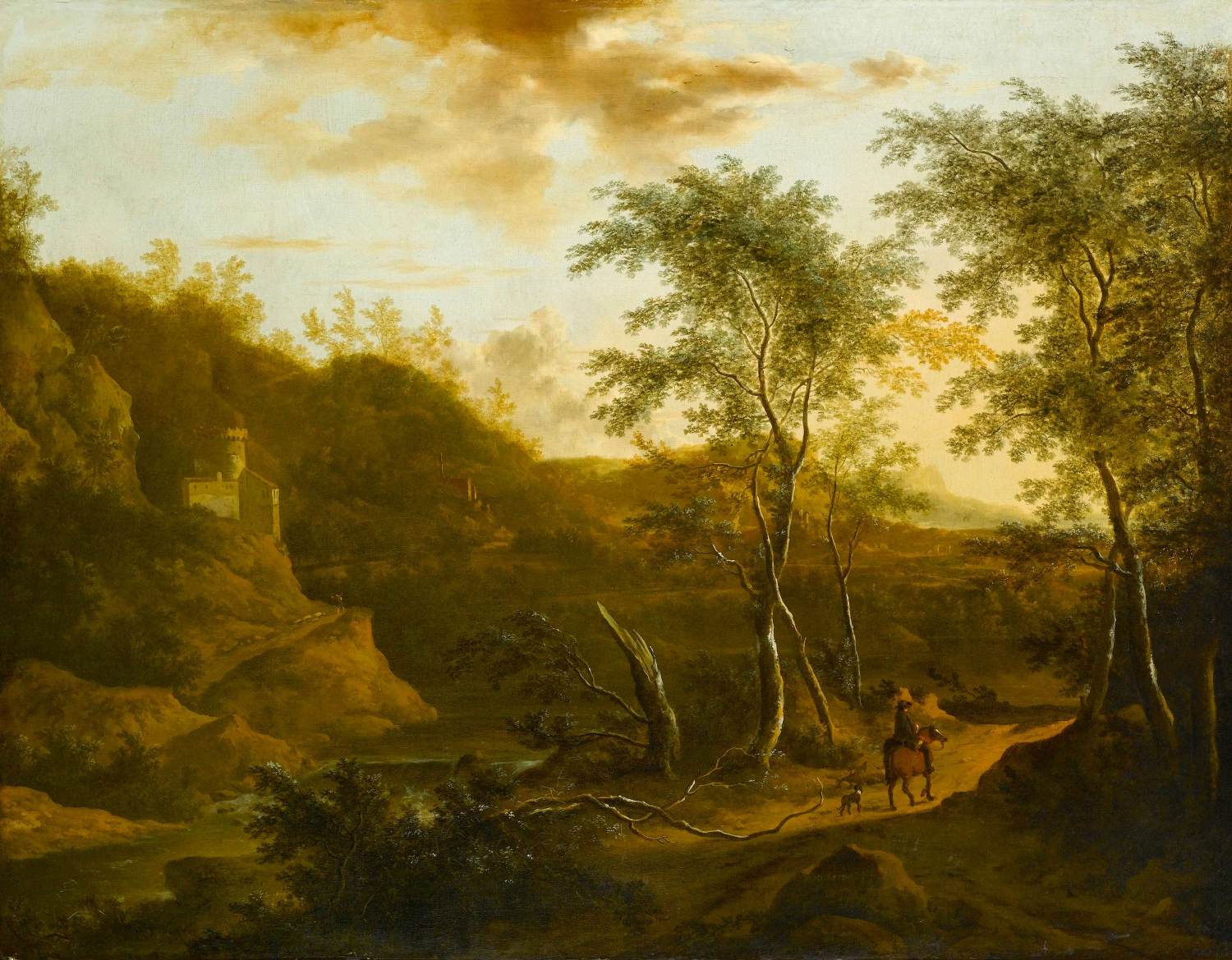 Wooded River Landscape