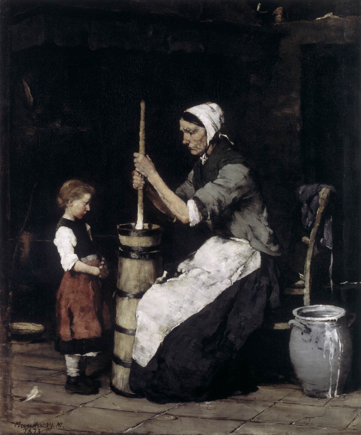 Churning Woman