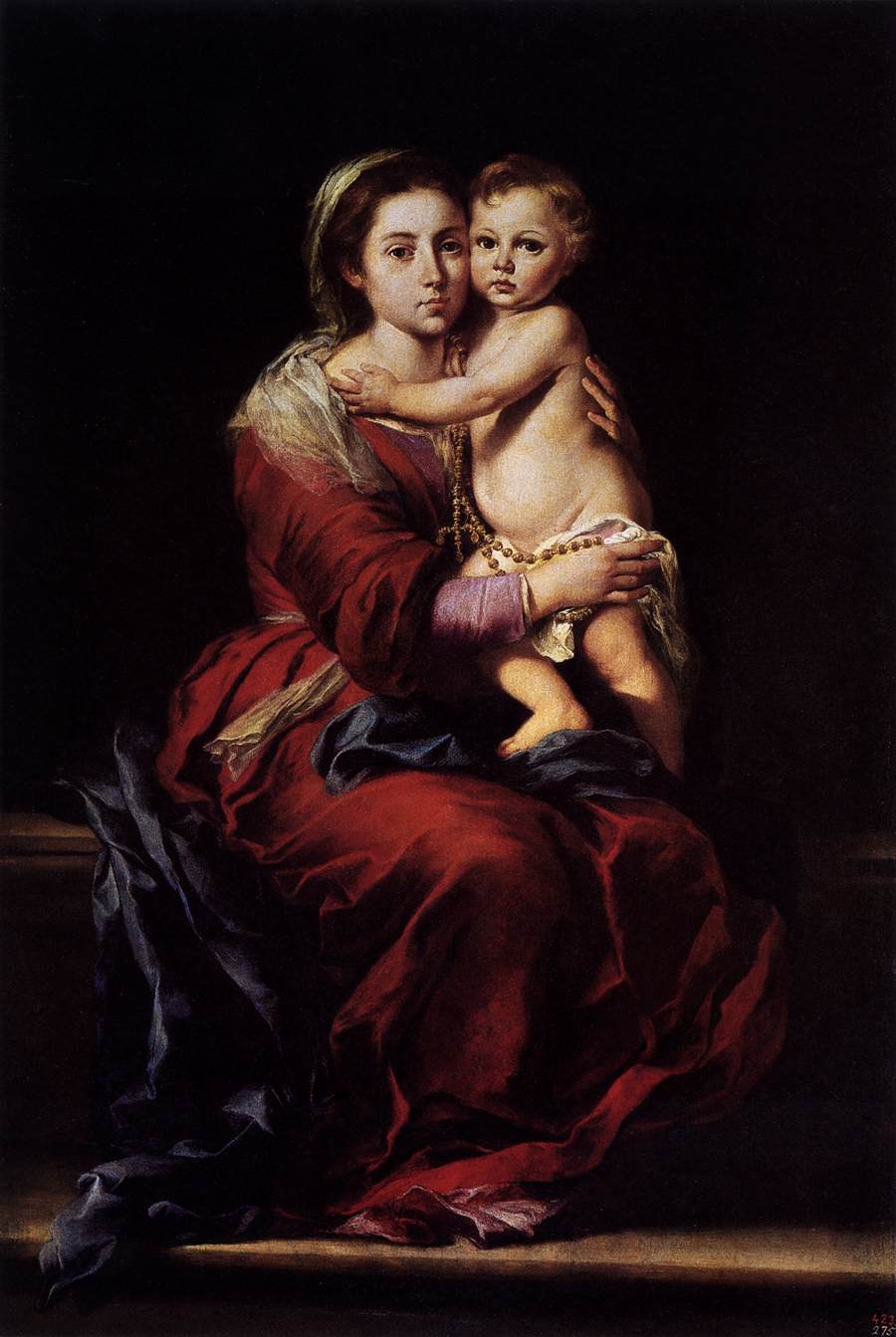 Virgin and Child with a Rosary