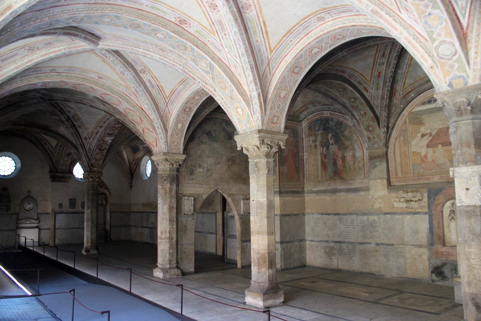 View of the frescoes