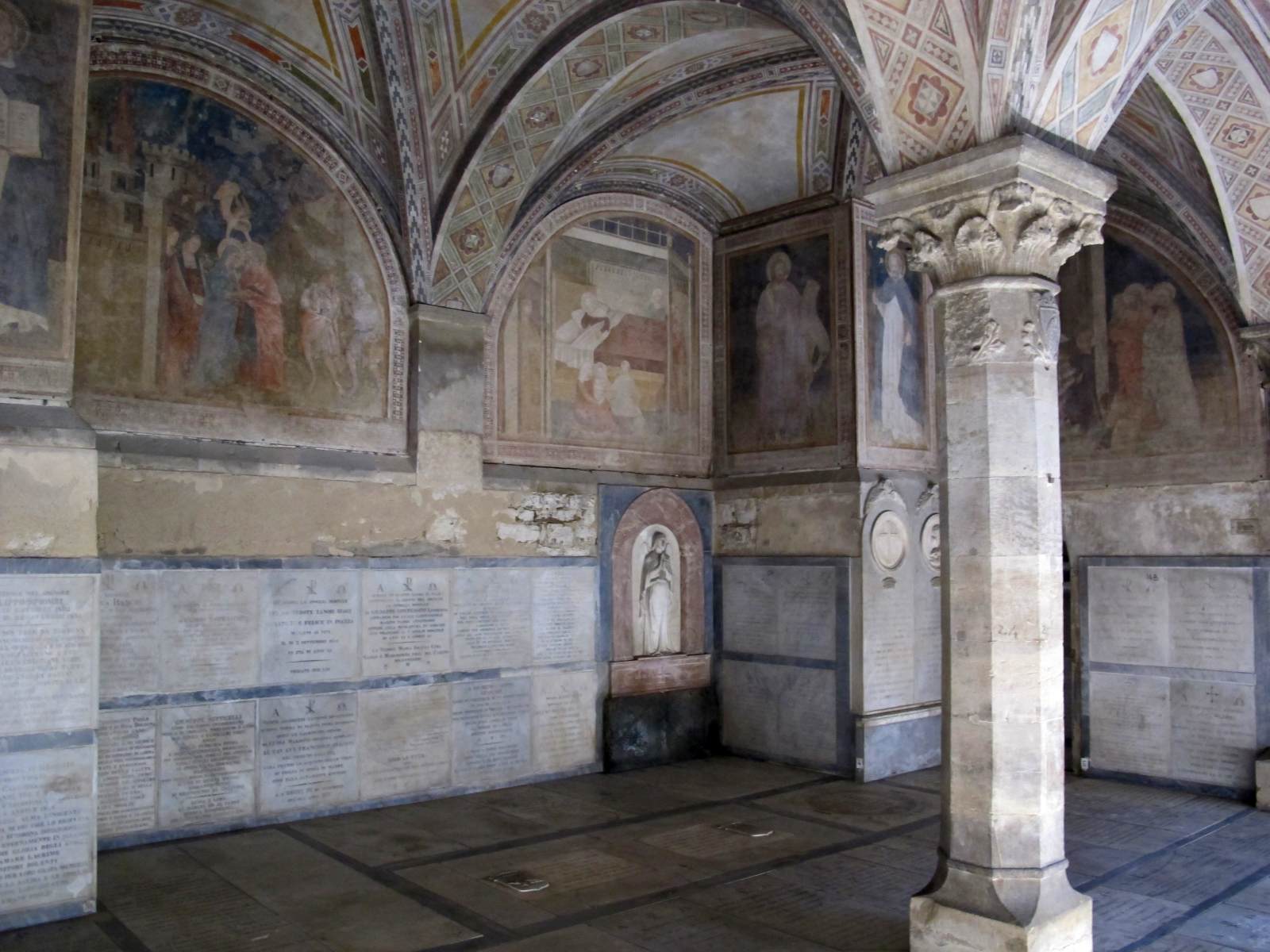 View of the frescoes