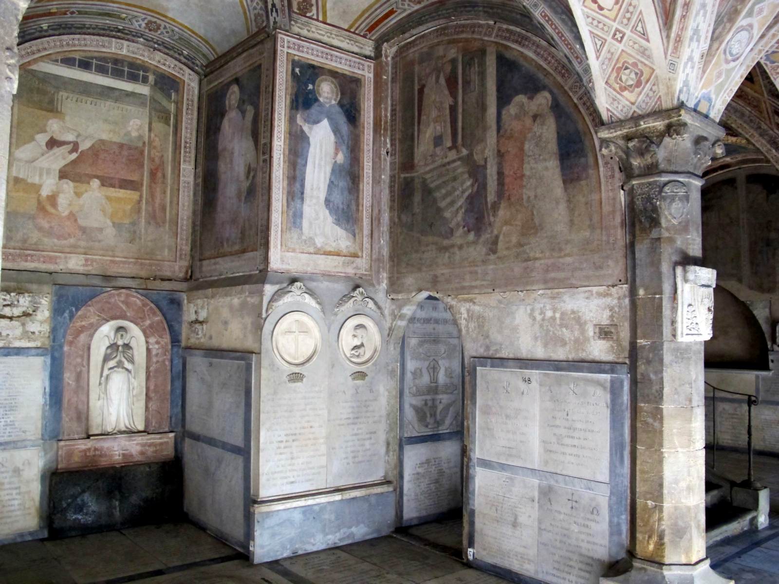 View of the frescoes