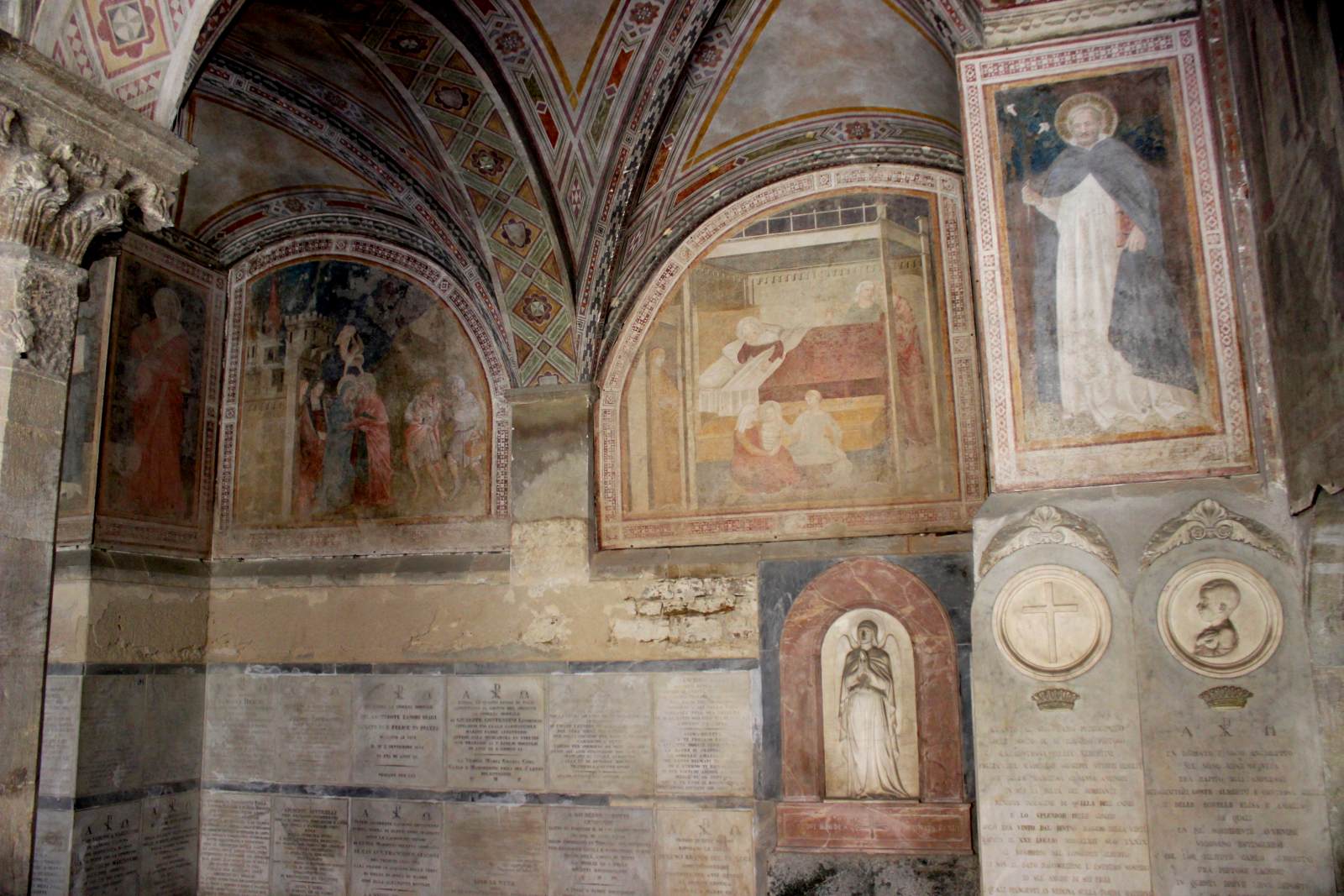 View of the frescoes