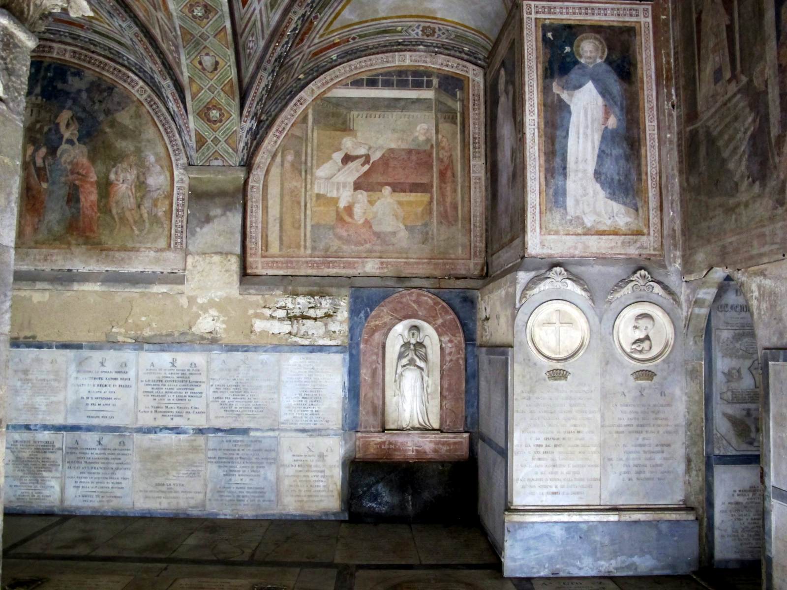 View of the frescoes
