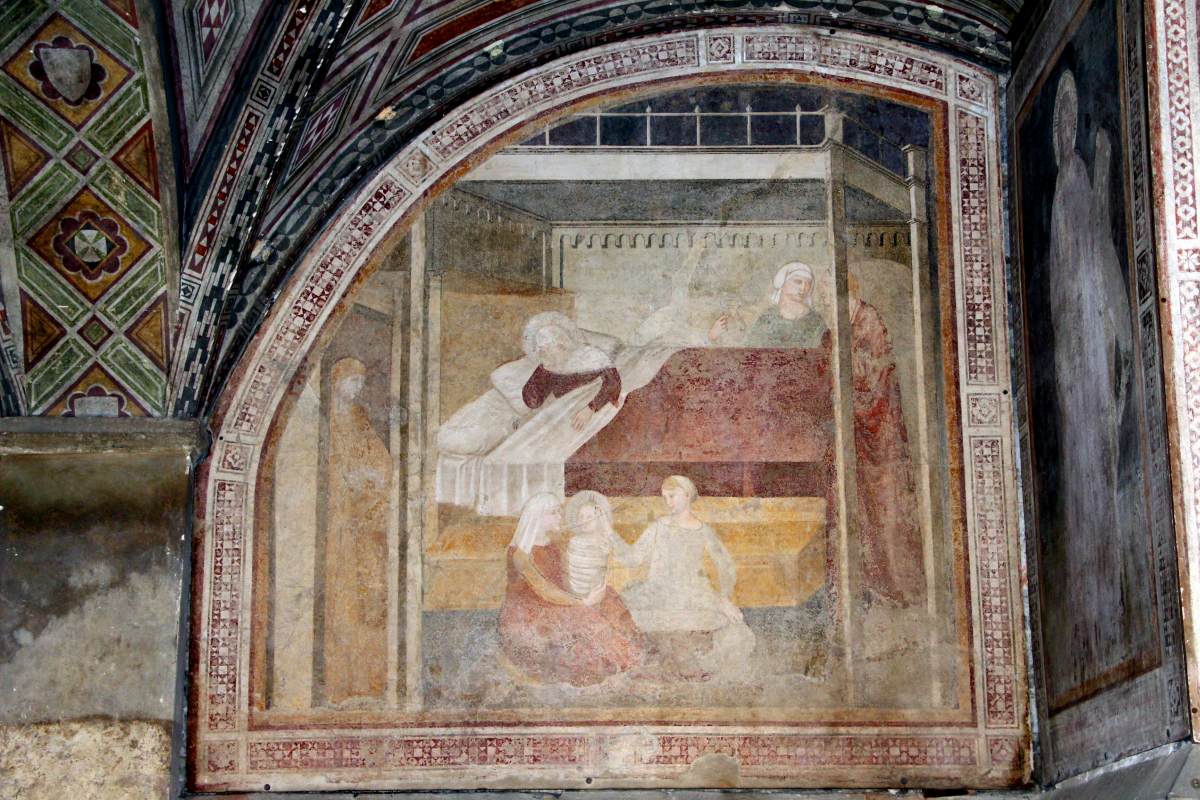 View of the frescoes