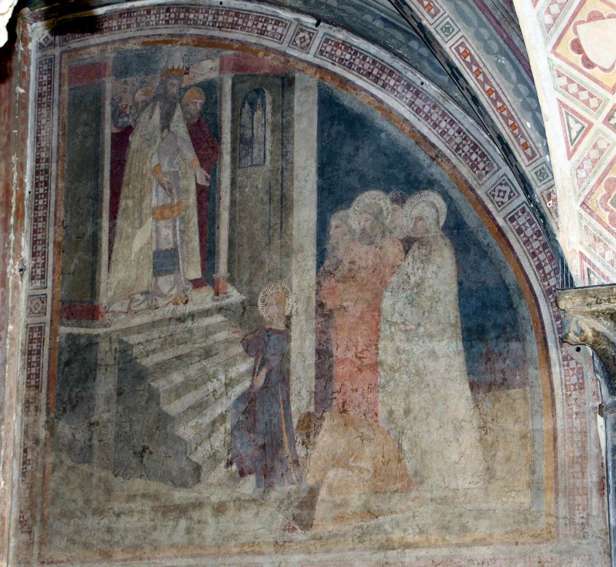 View of the frescoes
