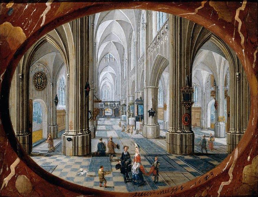 Interior of a Gothic Church