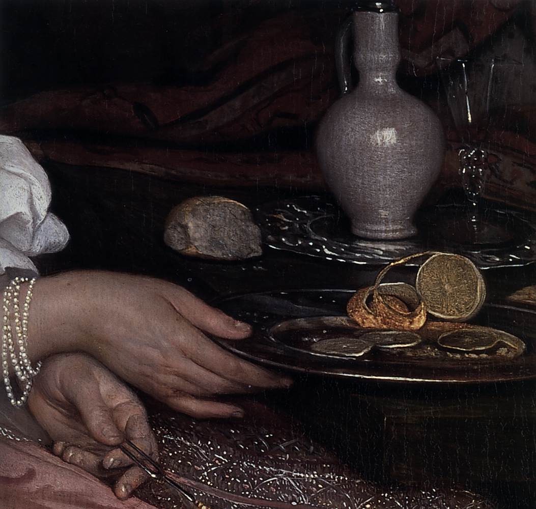 Young Lady at Breakfast (detail)