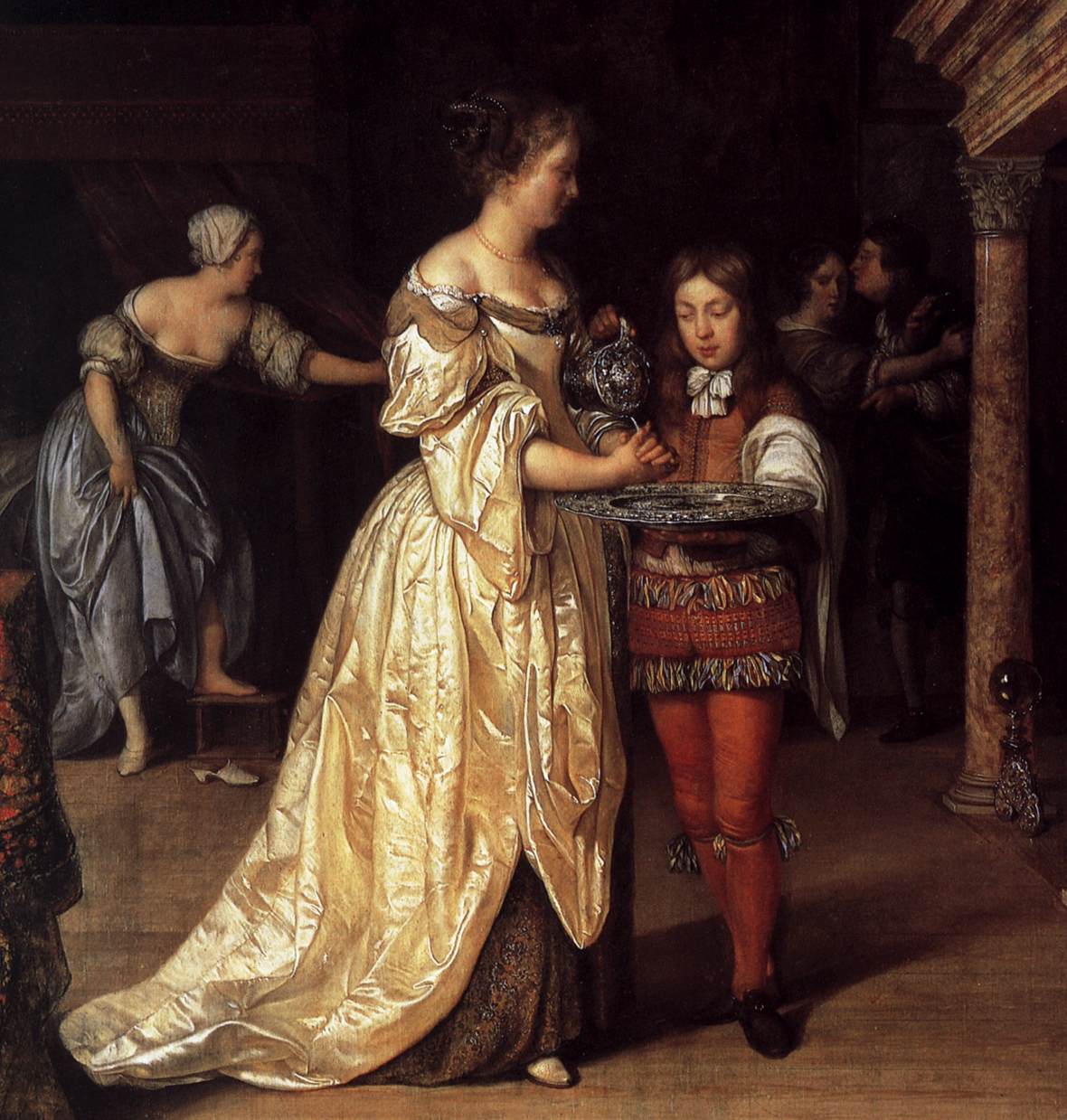 Woman Washing Her Hands (detail)