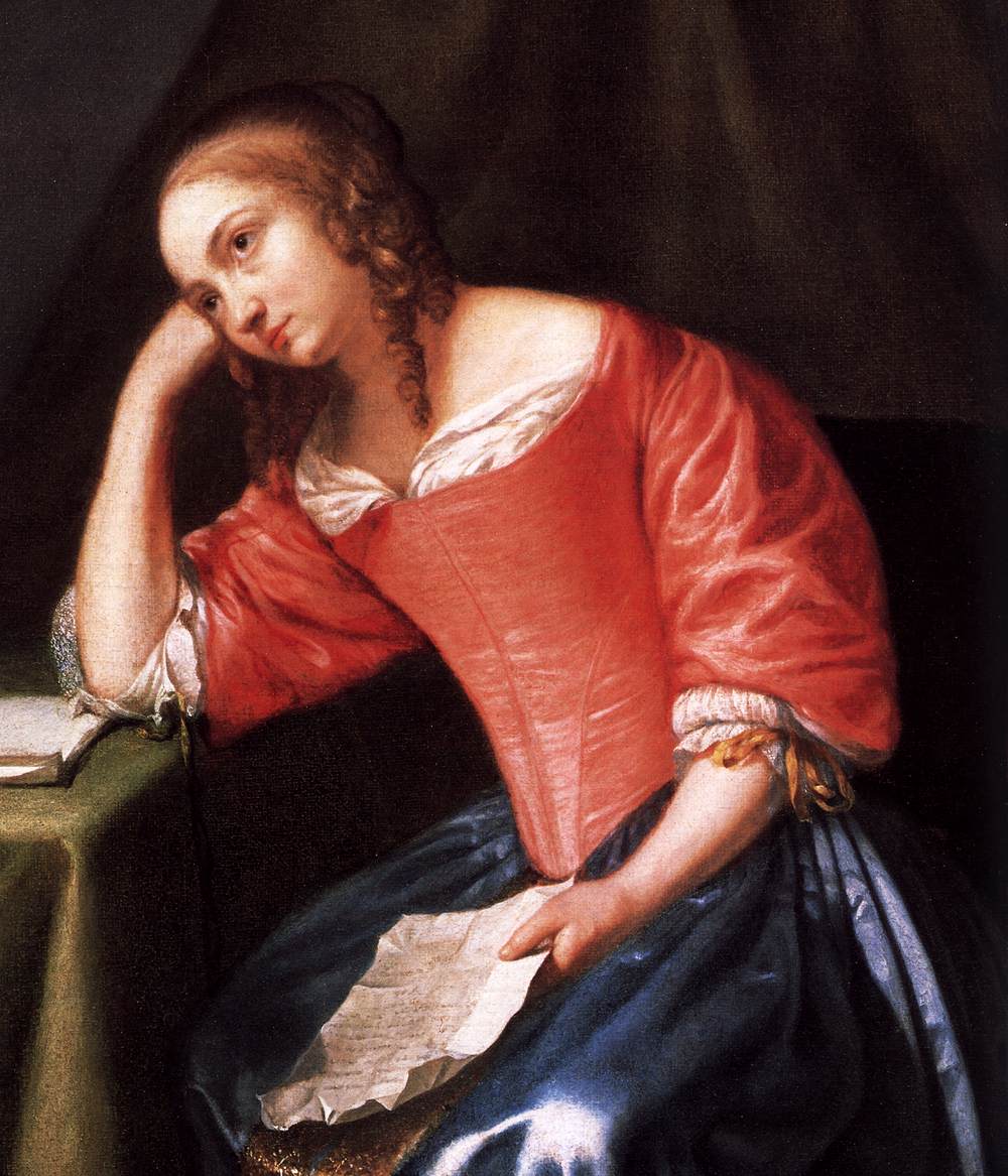 Young Girl Holding a Letter (detail)