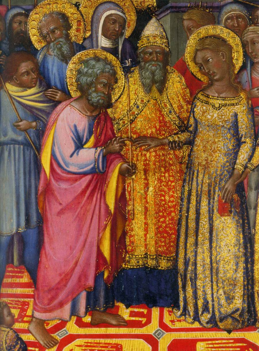 The Marriage of the Virgin (detail)