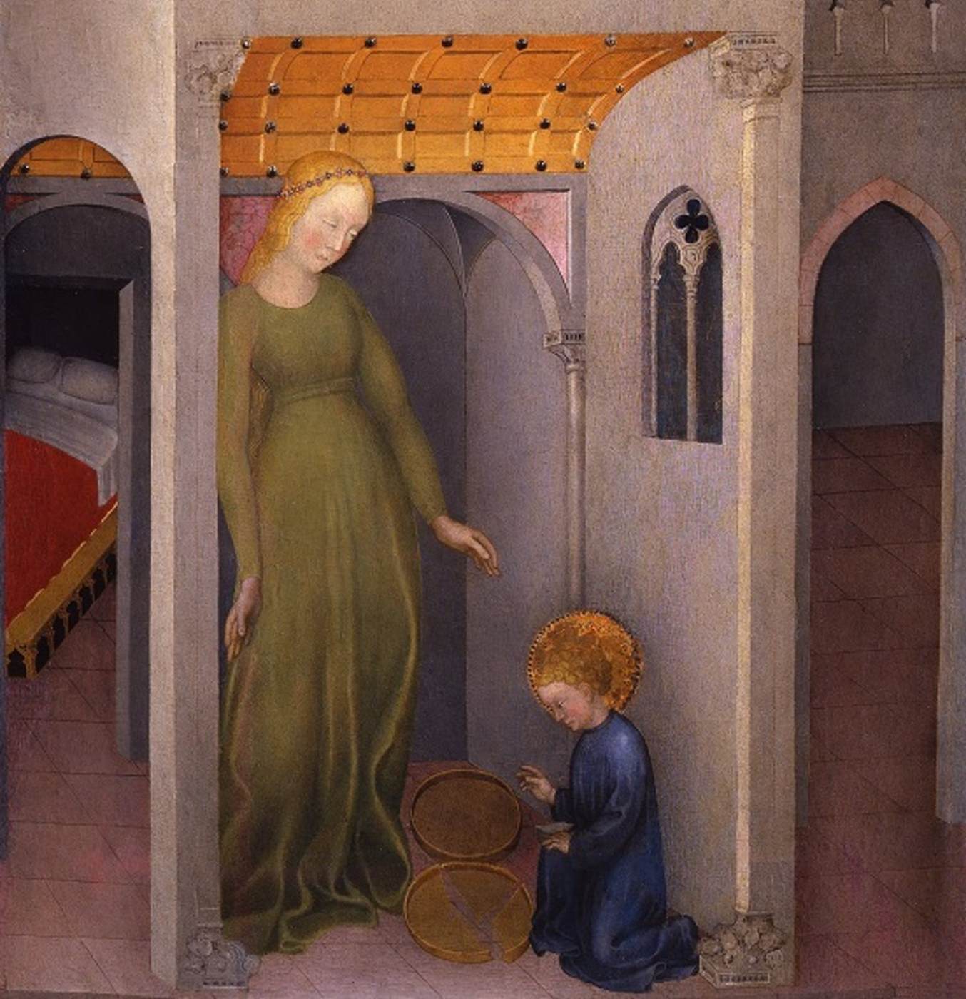 St Benedict Makes his Nurse's Broken Sieve Whole