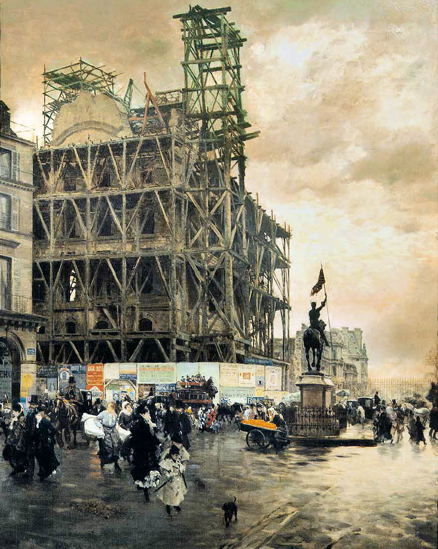 The Place des Pyramides in Paris