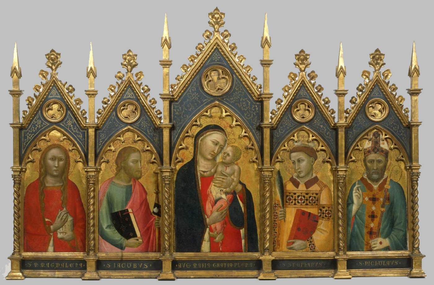 Virgin and Child with Sts Mary Magdalene, James Major, Stephen, and a Bishop Saint