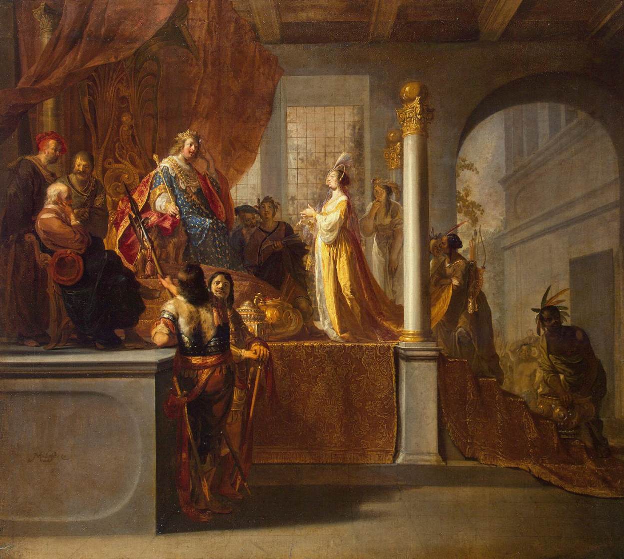 Queen of Sheba before Solomon
