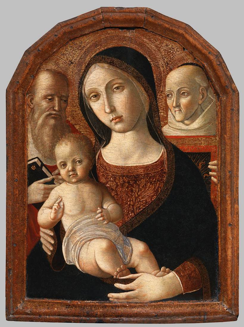 Madonna and Child with Sts Jerome and Bernardino of Siena