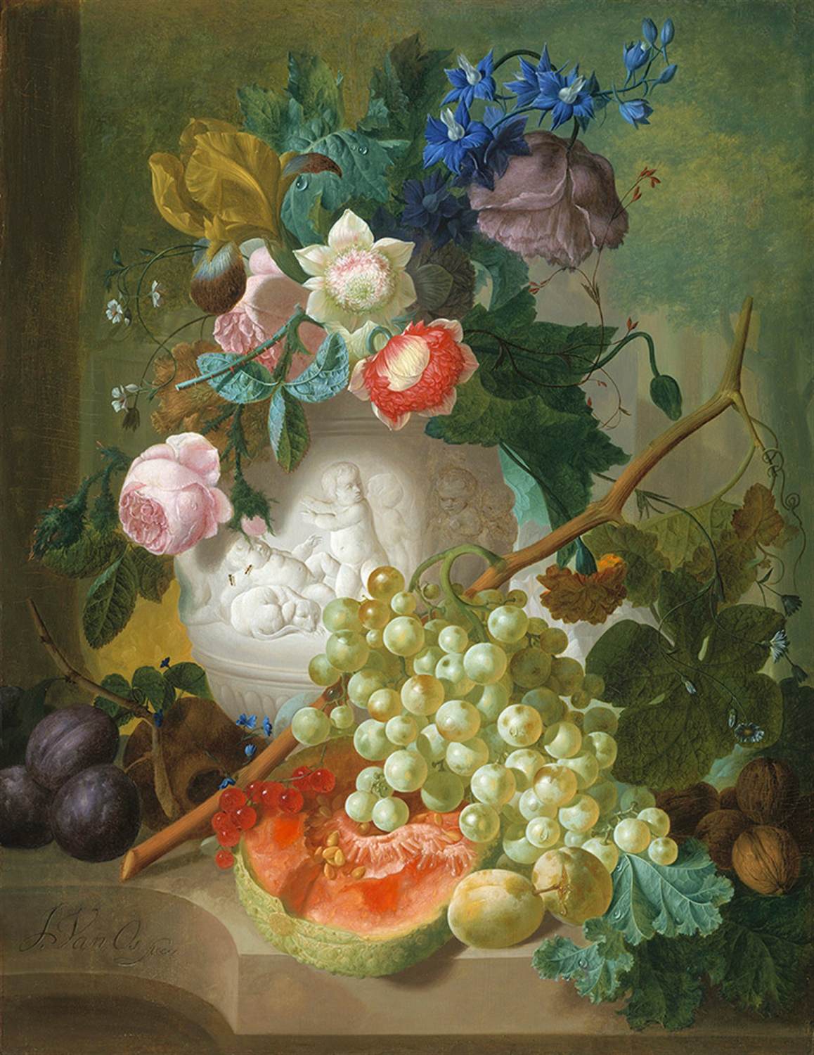 Still-Life with Flowers and Fruit