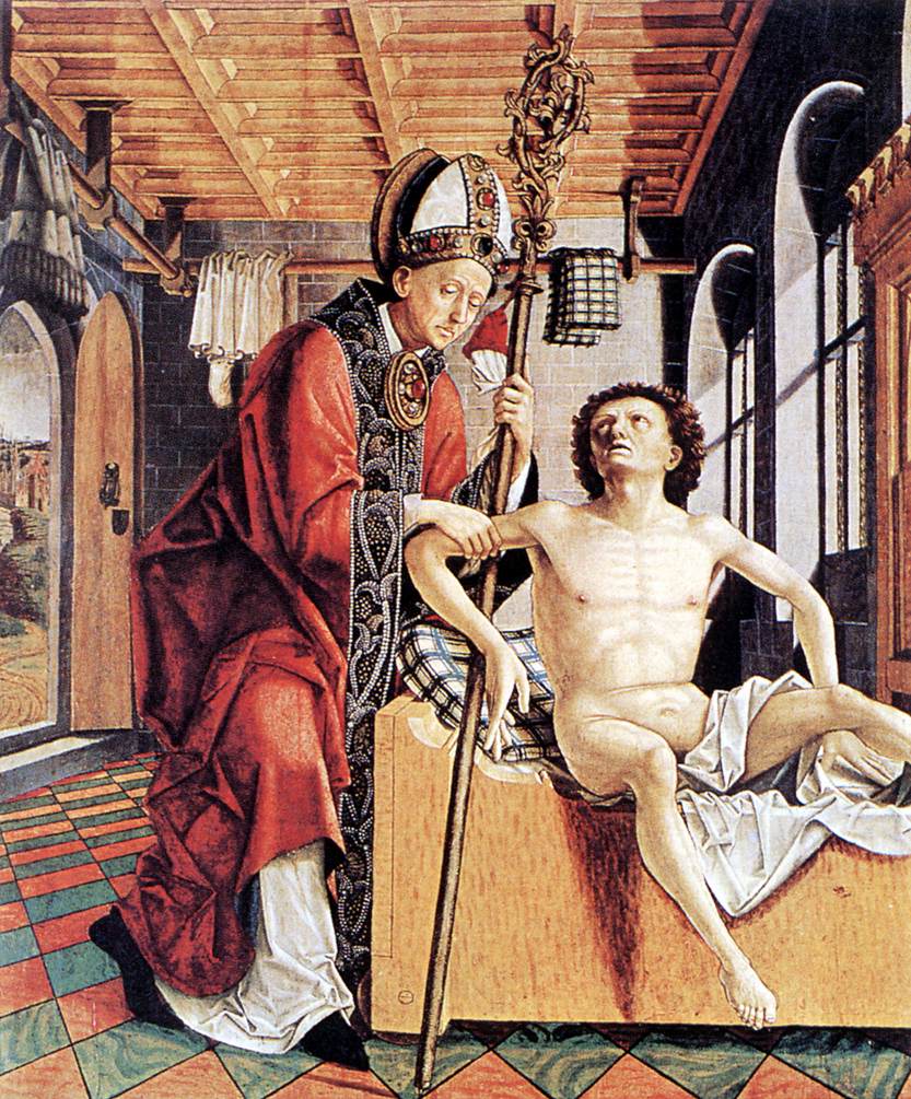 Altarpiece of the Church Fathers: St Augustine Liberating a Prisoner