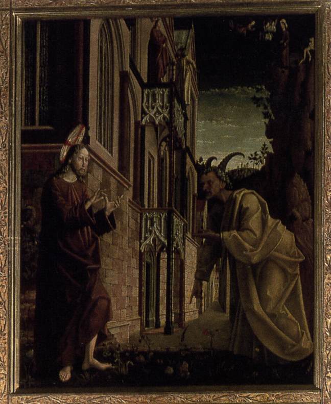 St Wolfgang Altarpiece: Temptation of Christ
