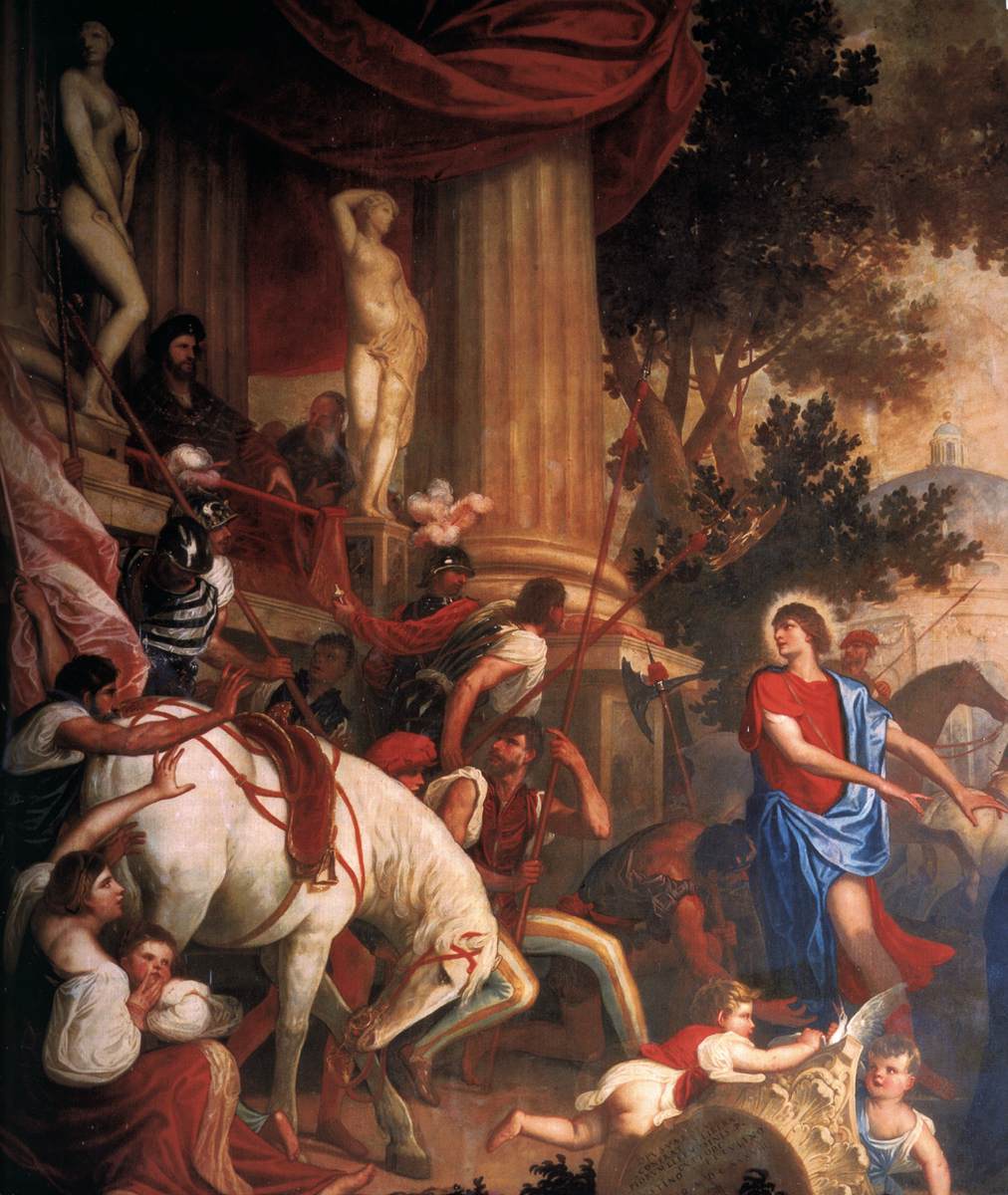 Liberale Persuades the Emperor to Absolve Two Innocents Condemned to Death (detail)