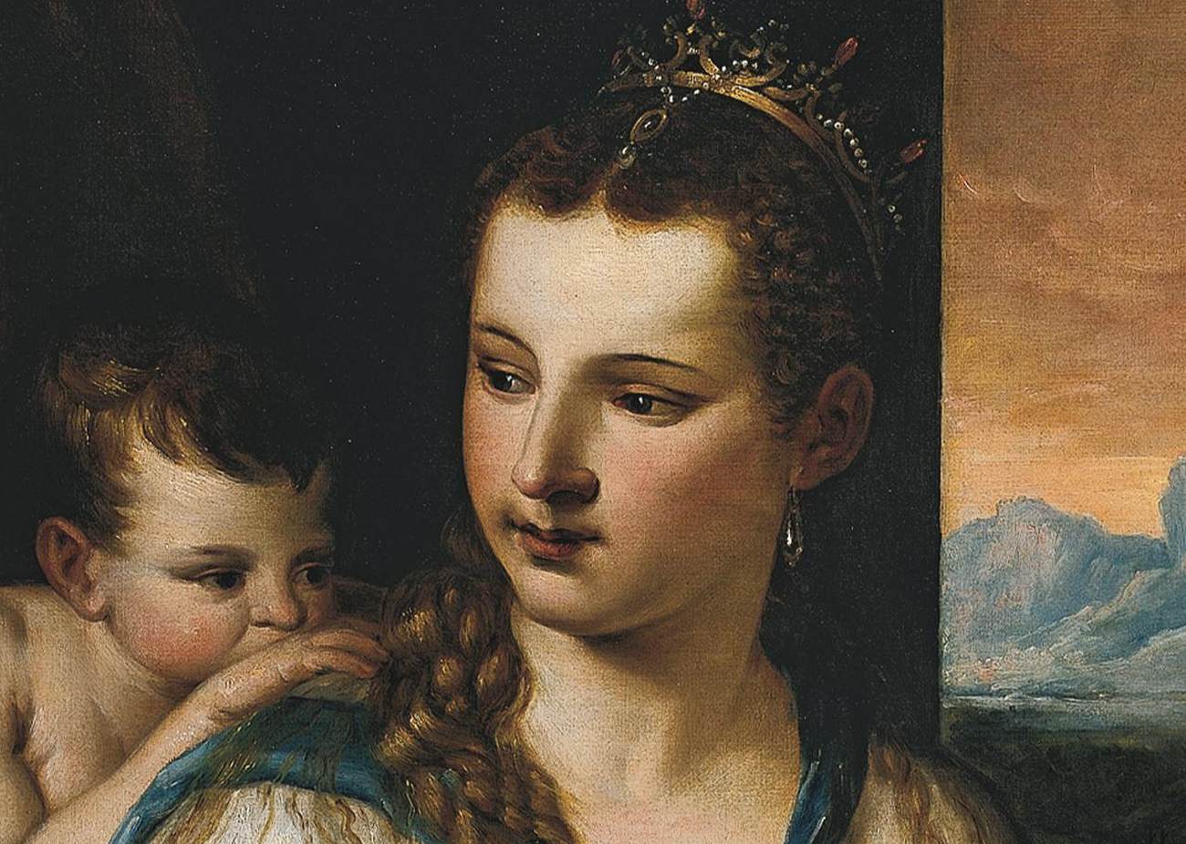 Venus Blindfolding Cupid (detail)