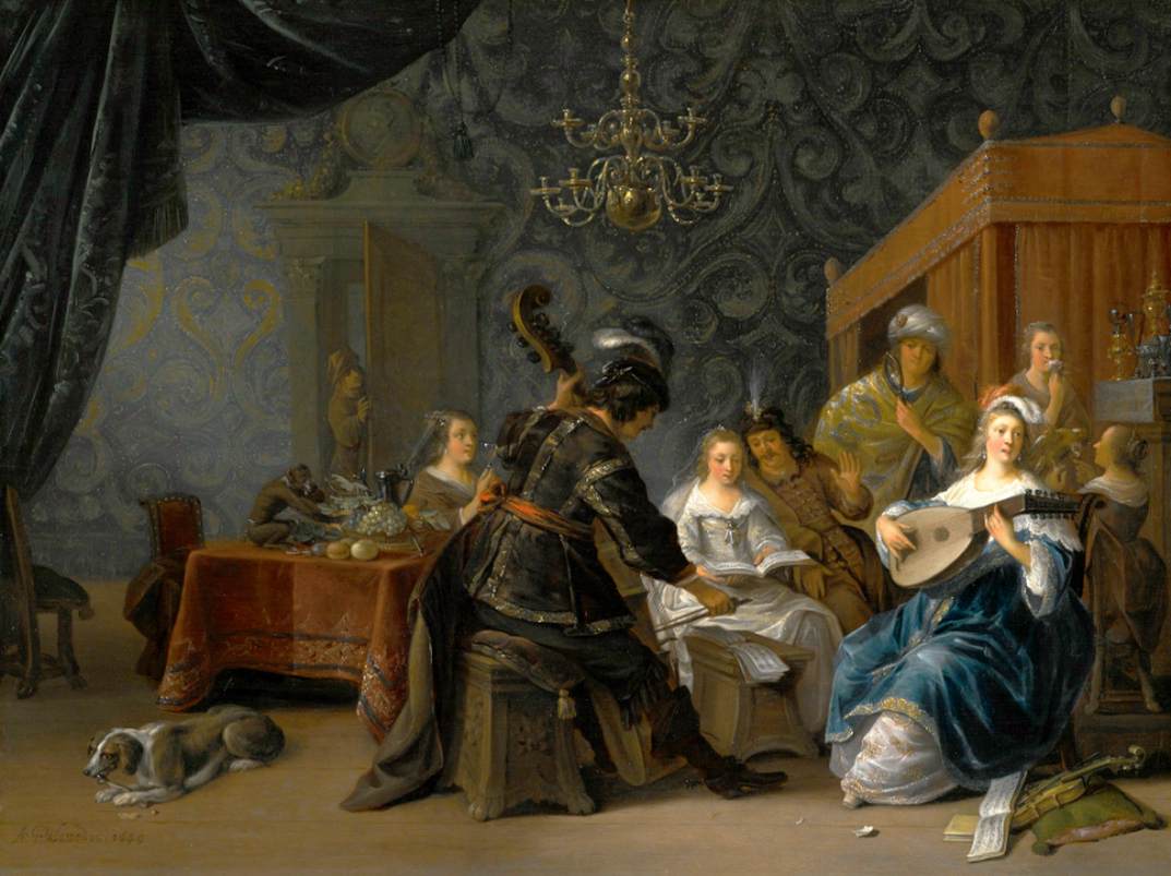 A Musical Party with an Allegory of the Five Senses