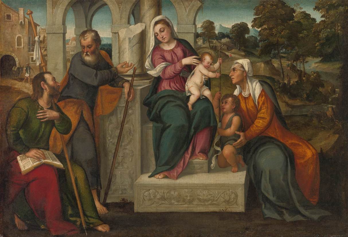 'Sacra Conversazione' in a Landscape