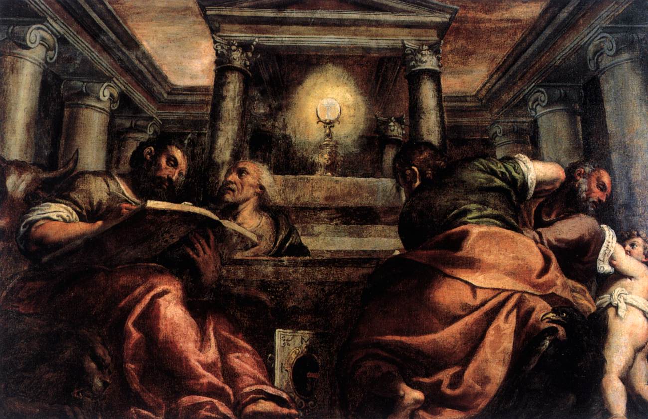 The Eucharist Adored by the Four Evangelists