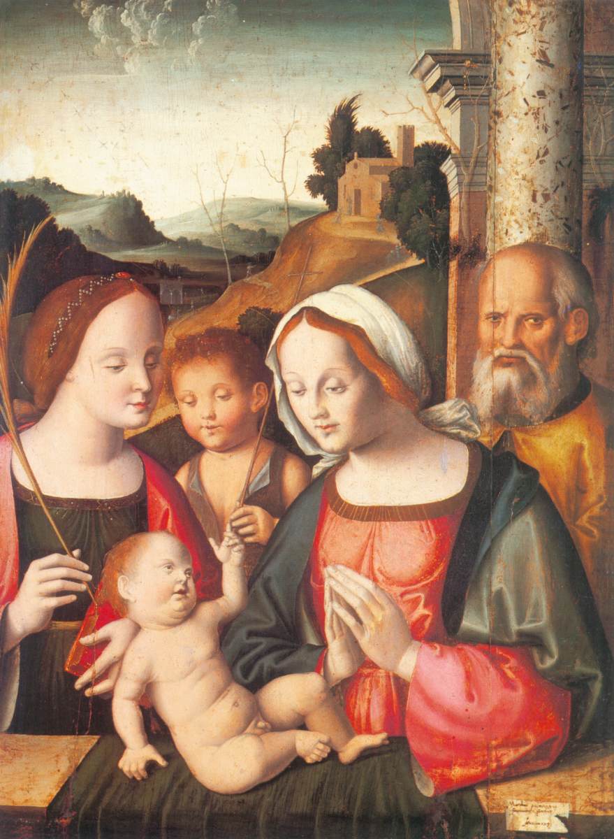 Holy Family with St Catherine of Alexandria and the Infant John the Baptist