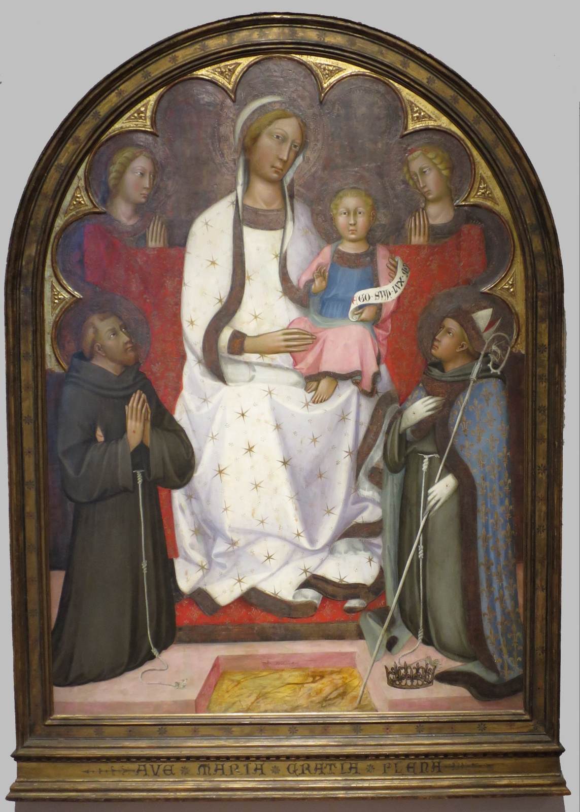 Madonna and Child with Two Angels, Sts Francis and Louis of Toulouse