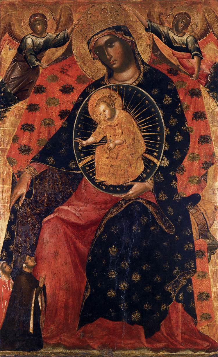 Madonna and Child with two Votaries