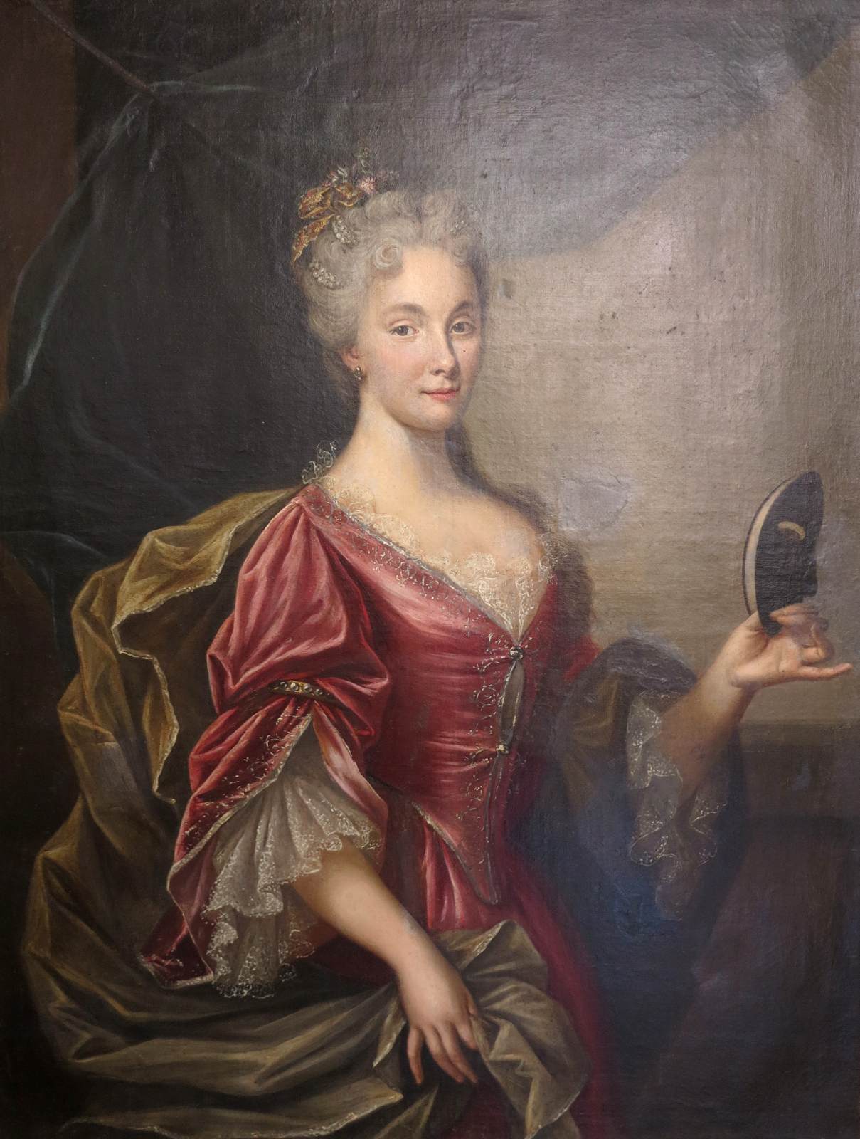 Portrait of a Young Lady with a Mask in her Hand